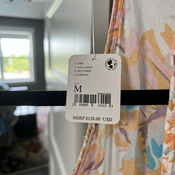 Free People batwing coverup with braided front tie. - Picture 6 of 6